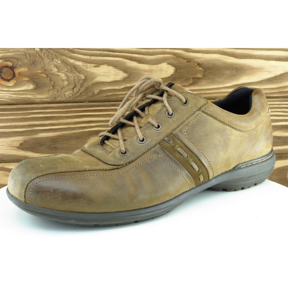 Abeo Shoes Size 11.5 M Brown Fashion Sneakers Leather‎ Men Turner